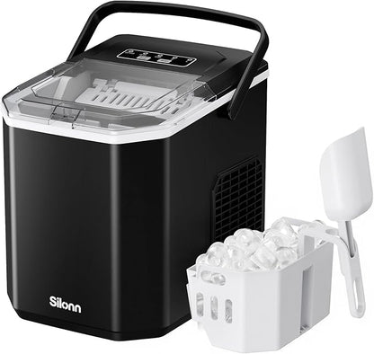 Silonn Countertop Ice Maker, Portable Bullet Ice Machine