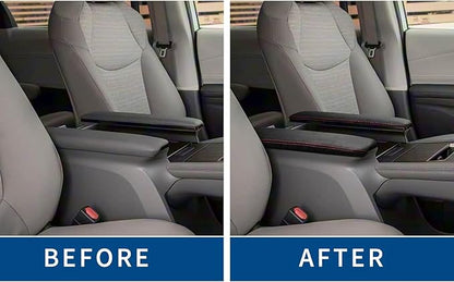 Compatible with Center Console Armrest Cover for Toyota Sienna 2018 2019 2020 2021 2022 2023 2024 Leather Arm Rest Storage Box Lids Cushion Protector Pad