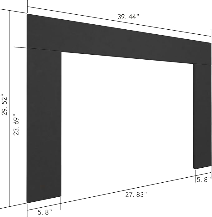 Trim Kit for 30.5" W x 24.9" H Electric Fireplace Inserts