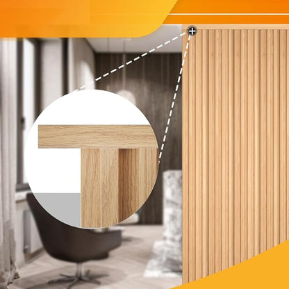 OUZUGIE 8-Pack 57 Inches, WPC Slat Wall Panel Trim, Corner Guard