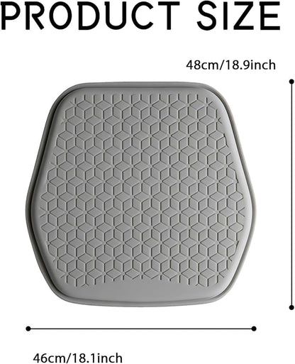 Car Seat Cover Cushion, Seat Protector Pad, Gel Chair Cushion for Front & Back Seats, Universal Non-Slip Breathable Comfortable Chair Covers for Cars SUVs Trucks Office Wheelchair (Gray)