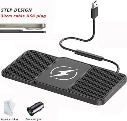 Car Wireless Phone Charger for BMW X2 X2M F39 18i 18d 20i 20d M35i 25d 25e, Non-Slip Fast Inductive Chargers Charging Pad Type-C Fastcharger Auto Electronic Accessories