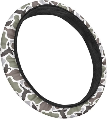SEANATIVE Duck Hunting Auto Steering Wheel Protector Car Steering Wheel Cover Anti-Slip Universal 15" Vehicle Accessory All Weather Protection