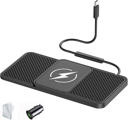 Car Wireless Phone Charger for BMW X2 X2M F39 18i 18d 20i 20d M35i 25d 25e, Non-Slip Fast Inductive Chargers Charging Pad Type-C Fastcharger Auto Electronic Accessories