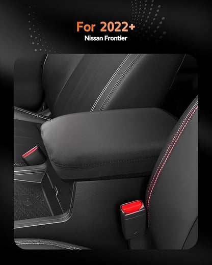 CDEFG for Nissan Frontier 2022-2025 2026 Center Console Cover Armrest Box Cover for Frontier (S, SV, SL, Pro-X, Pro-4X) Accessories Console Arm Rest Protector