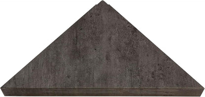 Palisade Vinyl Waterproof Corner Shower Shelf in Ashen Slate