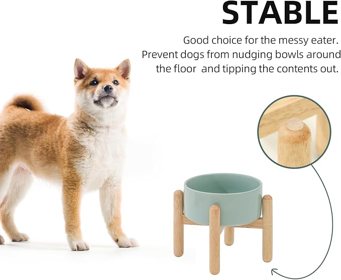 Ceramic 6.1inch Raised Dog Bowl
