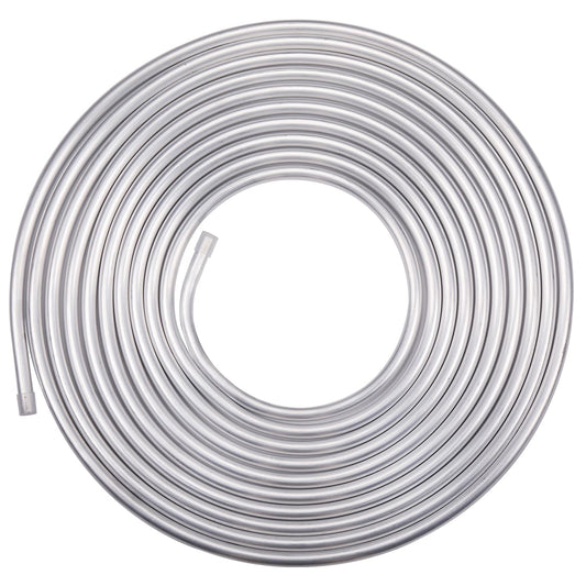Podavelle 1/4 OD Aluminum Hard Fuel Line Hardline Tube Tubing Coil 16 Feet Roll