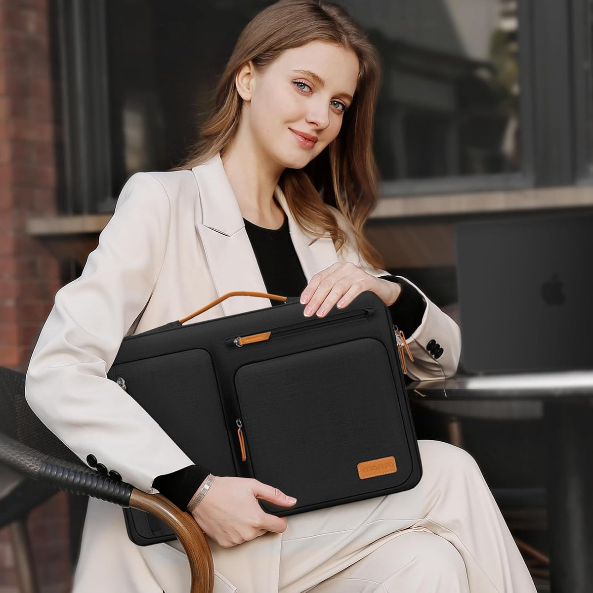 MOSISO 360 Protective Laptop Case 16 inch, 15-15.6 inch Laptop Sleeve Compatible with MacBook Pro 16, HP, Acer, Dell, Lenovo, ASUS, Side Open Carrying Case with 4 Zipper Pockets&Handle, Black