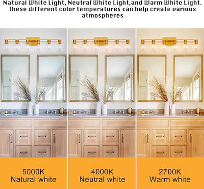 6 Light Bathroom Light Fixtures, Large Gold Bathroom Vanity Light