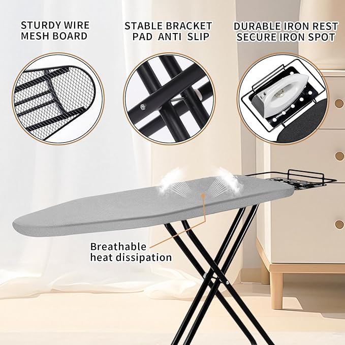 Ironing Board, 43x14 Inch Iron Board
