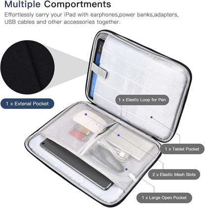 13 Inch Laptop Carrying Sleeve for 2025 Apple MacBook Air 13 Inch Laptop with M4 chip A3240, MacBook Air 13.6" M3 A3113 2024 / M2 A2681 2022 Protective Bag Case with Handle Pocket - Black