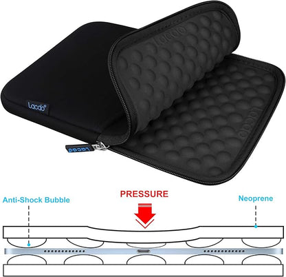Lacdo Tablet Sleeve Case for 11 inch iPad A16 / 11 inchs iPad Pro M5 M4 / 11" iPad Air M3 M2 / 10.9" iPad / 10.2" iPad / 10.9" ipad Air / 11 Inch Samsung Galaxy Tab A9+ Bag, Fit Magic Keyboard, Black