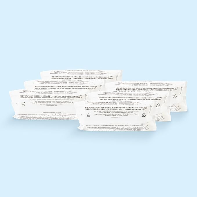 DOG by Dr Lisa - Dog Wipes - Plant-Based, Natural Bathing Wipes for Dogs - Made from 100% Compostable Bamboo - Vet-Created - Vegan, Non-Toxic - 480 Count…