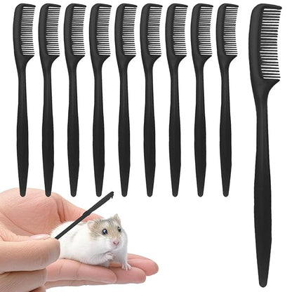 Bunny Brush 10 Pieces Small Animal Grooming Comb | Hamster Comb for Tiny Pet Ferret Indoor Home Coat Sensitive Skin Daily Care