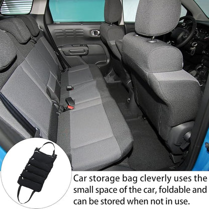 FAVOMOTO Car Seat Suspension Bag Foldable Auto Organizer for Wallet Phone Sunglasses Storage Space-Saving Rear Seat Hanging Storage Bag for Cars Suvs Trucks