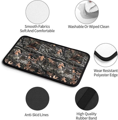 Camouflage Car Center Console Armrest Cover Seat Box Lid Covers Protective Pad Cushion Brown and Gray Army Camo Arm Rest Lid Pads SUV Sedans Vans Truck Accessories