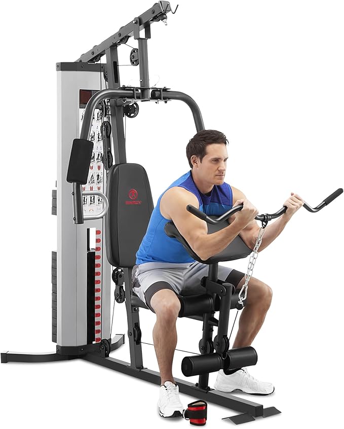 Marcy MWM-988 Multifunction Steel Home Gym 150lb Weight Stack Machine