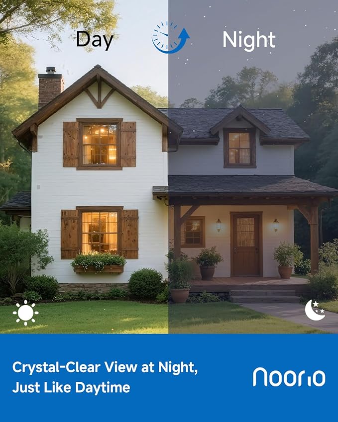 Noorio Security Cameras Wireless Magnetic, 2K+ Indoor Outdoor Camera