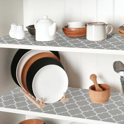 Shelf Drawer Liner for Kitchen Cabinets Non Adhesive, Slip Resistant Strong Grip Thickened Cabinet Liners for Shelves, Non Slip Plastic Shelving Paper for Cupboard, Dresser, Pantry (11.8" x 10FT)