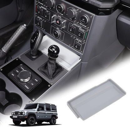 Gear Shift Center Console Front Tray Organizer Compatible with INEOS Grenadier 2020-2024, Center Console Organizer Insert Tray Accessories (Gray)