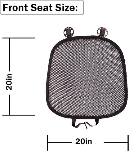 Summer Cool 3D Air Mesh Breathable Vented Car Seat Cushion Pad,Universal Auto Back Cooling Ventilated Seat Cover for Car SUV Truck Van Pickup for Driving Seat(Black, 1 Pack seat pad)