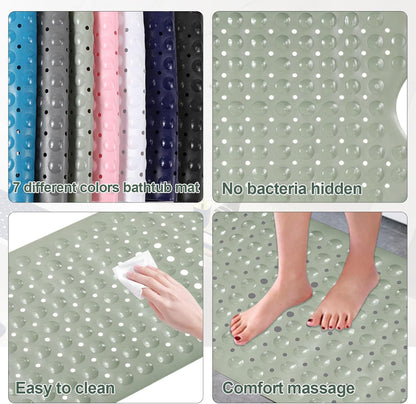 26PC Bathroom Accessories Set - Gorgeous Bathroom Set, Sage Green Bathroom Accessory Set, Shower Curtain Set with Bathtub Mats for Shower Tub, Trash Can & Soap Dispenser