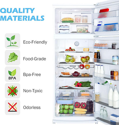 Drawer Liners, Waterproof Shelf Liner, Anti-Slip Non-Adhesive BPA Free Kitchen Cupboard Cabinet Liner Refridge Fridge Mats Sink Protector Strong Durable for Home (Black/11.8in x 20Ft)