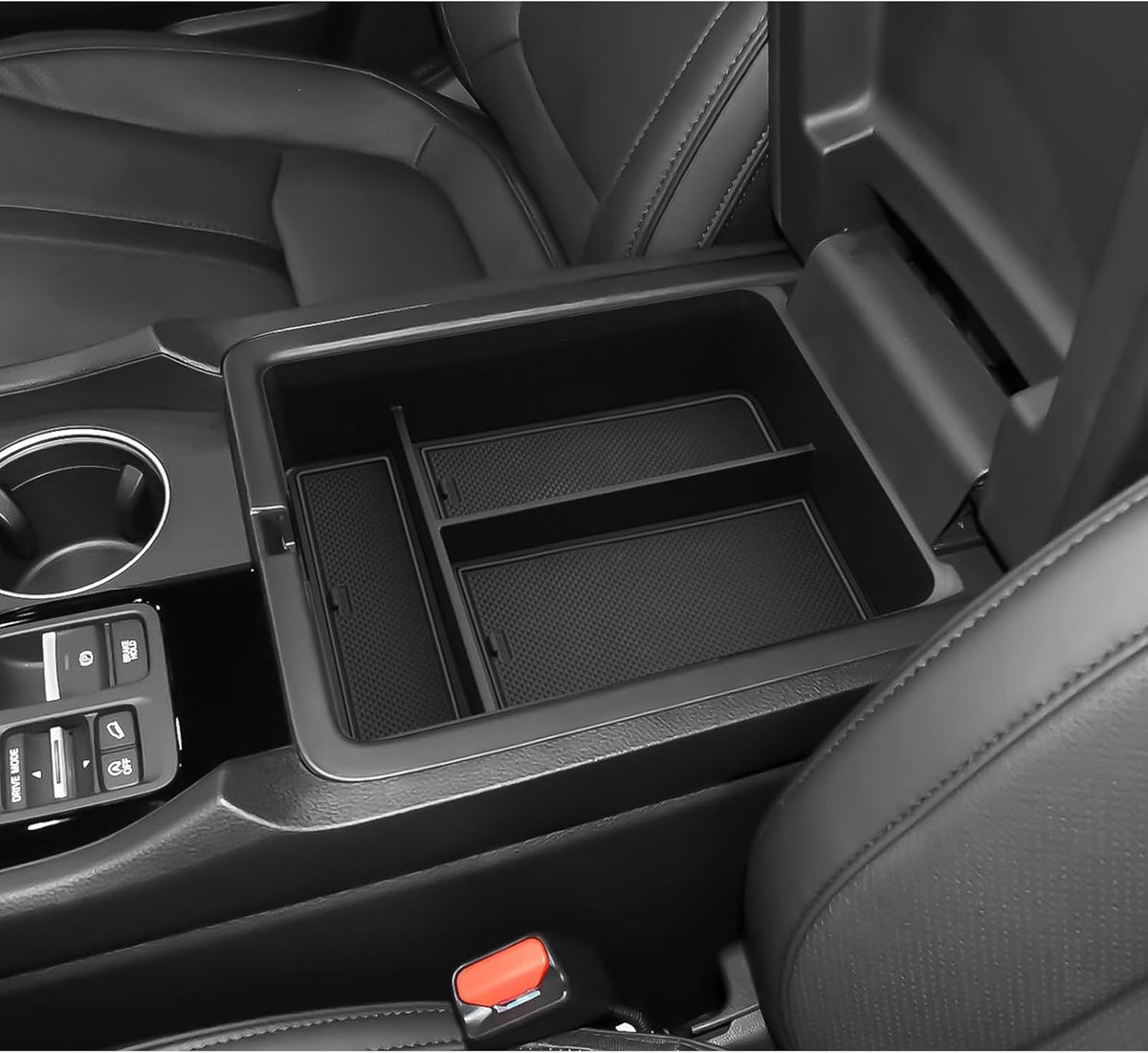 LUWU 2026 Passport Center Console Organizer Compatible with 2024 2025 2026 Honda Passport & 2023 2024 2025 Pilot & 2024 2025 Ridgeline Accessories Armrest Console Organizer Armrest Insert Tray (Black)