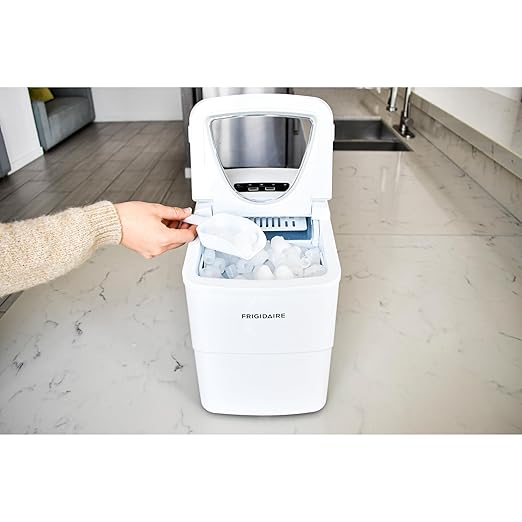 Frigidaire EFIC108 Counter top Portable, 26 lb per Day Compact Ice Maker Machine