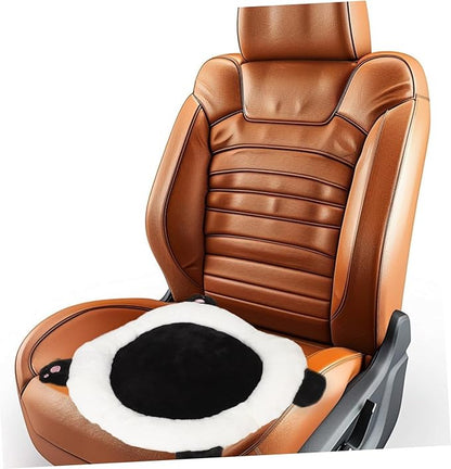 GLEAVI Cute Panda Car Seat Cushion Lumbar Support Pillow for Adults Pads for Cars Trucks Suvs Fun Cartoon Design for Enhanced Comfort and Easy Cleaning