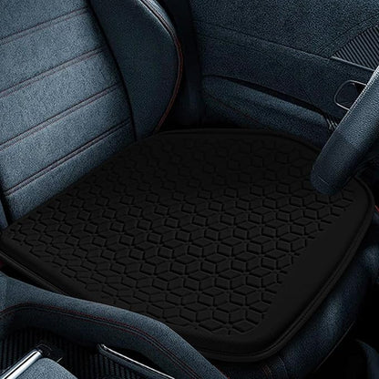 wuyaoyao Thin Gel Car Seat Cushion, Breathable Cooling Seat Cushions for Cars, Non-Slip & Comfortable Automotive Front Seats Cushion Pad for Driver, Chair Protector for Vehicle, Home, Office (Black)