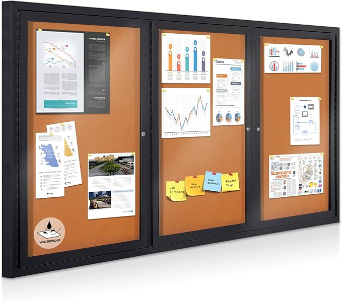 Enclosed Bulletin Board Outdoor Noticeboard
