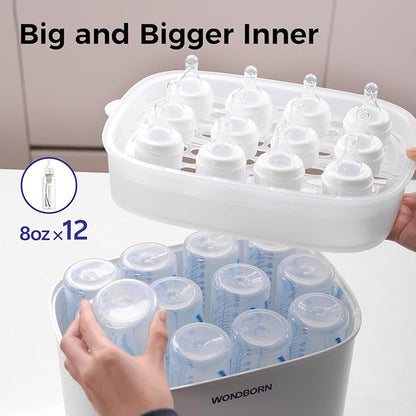 Bottle Sterilizer and Dryer, 99.999% Deep Sterilization, 6-min Rapid