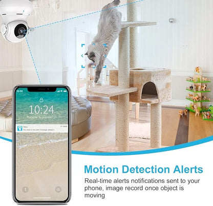 litokam Indoor Security Camera 4 Pack, 360° WiFi Cameras