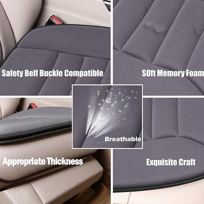 Big Ant Car Seat Cushion Pad Memory Foam Seat Cushion,Pain Relief Memory Foam Cushion Comfort Seat Protector for Car Office Home Use,Drak Gray 1PC