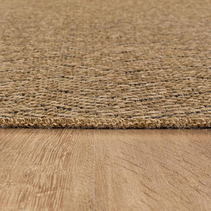 Easy Jute Rugs 8x10 Herringbone Natural Color Living Room Indoor Outdoor Area Rug for Patio and Kitchen Rug High Traffic Washable Easy to Clean Solid Boho Woven Design Carpet (8 x 10)