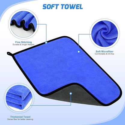 Nilight 37PCS Car Detailing Kit Auto Cleaning Tools Wash Set with Storage Carry Bag Home Use for Interior Exterior Deep Clean Car Care Windshield Dashboard Seat Air Vents Wheels Tires, Blue