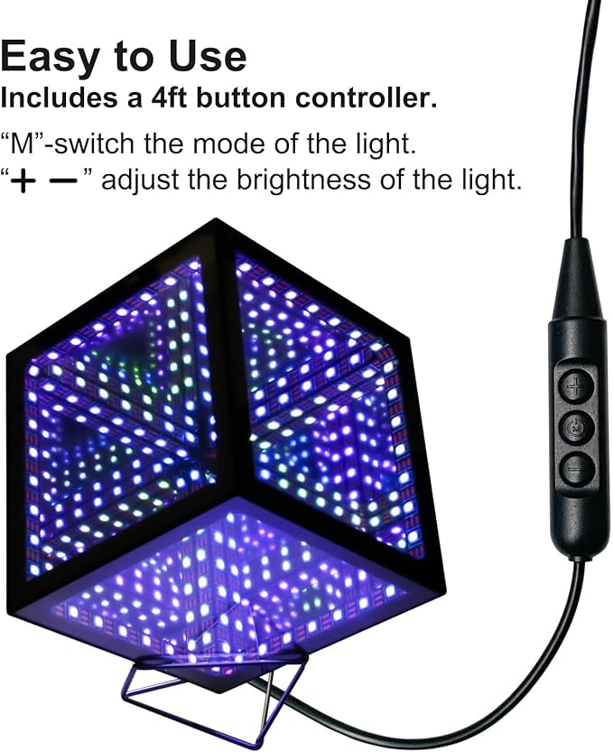 Heepulor Infinity Hyper Cube LED Light LED Controller