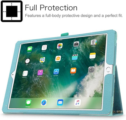Fintie Folio Case for iPad Pro 12.9 (2nd Gen) 2017 / iPad Pro 12.9 (1st Gen) 2015 - [Corner Protection] Premium PU Leather Smart Stand Protective Cover with Auto Sleep/Wake (Blossom)