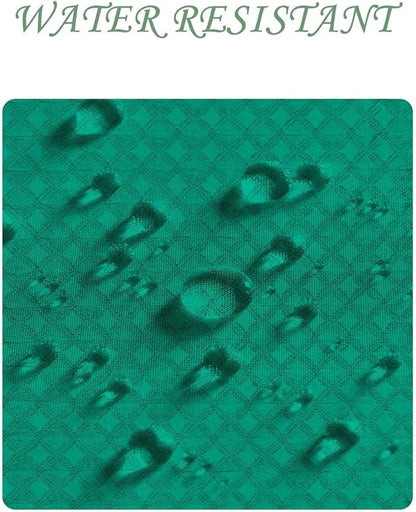 ggaimwf 72x96 Inch Solid Color Shower Curtain for Bathroom Waffle Bath Water Resistant Fabric Curtains Sea Green Modern Thick Shower Stall Curtain with Metal Hooks