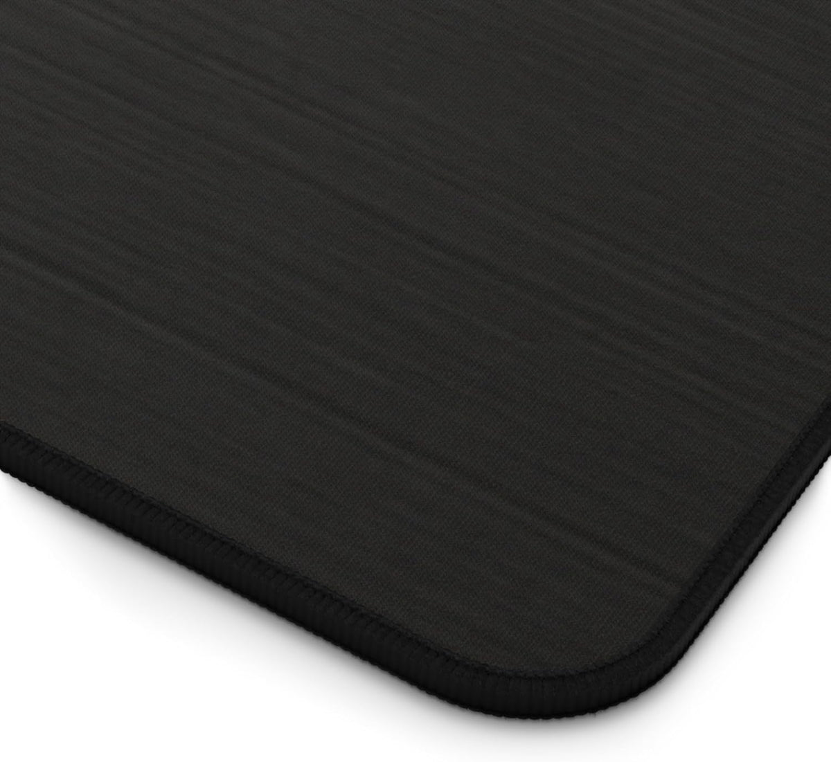 Desk Mat - Brushed Metal Texture, Extended Mouse Pad & Desk Pad, Neoprene Surface, Non-Slip Rubber Base, Stitched Edges, Gaming Mouse pad, Large Mouse pad, Mouse Pads (Black, 16x32)