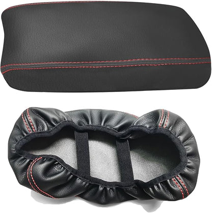 Compatible with Center Console Armrest Cover for Honda Civic 2006 2007 2008 2009 2010 2011 Leather Arm Rest Storage Box Lids Cushion Protector Pad