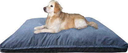 Dogbed4less Jumbo Orthopedic Extreme Comfort Memory Foam Dog Bed for Extra Large Dog, Waterproof Internal Case and Machine Washable External Cover, 55X47 Pet Pillow, Grey