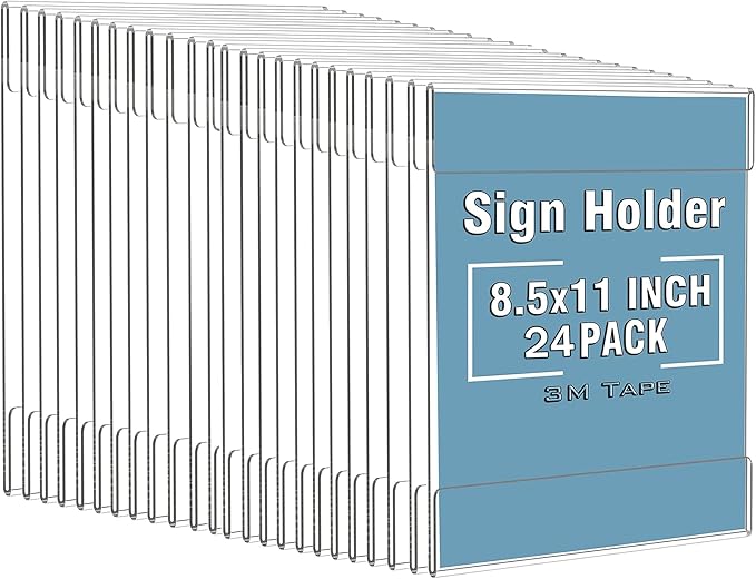 Dingelex 24 Pack Wall Mount Signs 8.5 x 11, Store