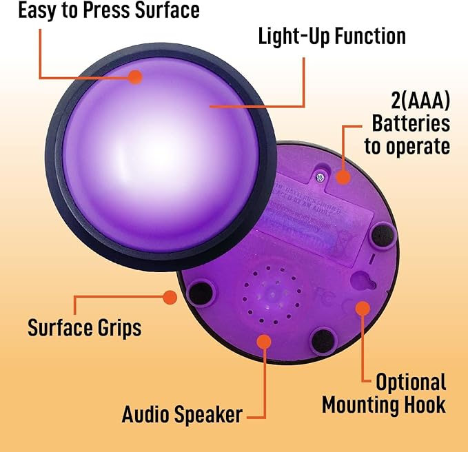 Teacher's Choice Light Up Game Buzzer System, Displays The Winning Player Loud