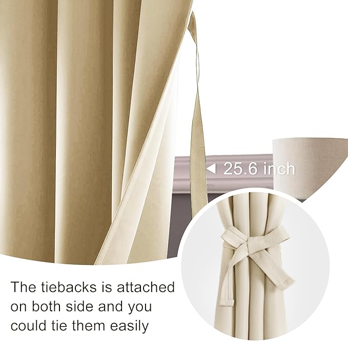 JIUZHEN Blackout Curtains for Bedroom