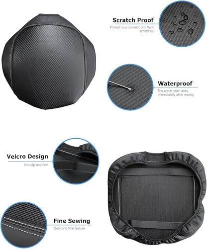 INTGET Center Console Cover for 2013-2018 Dodge Ram 1500 2500 3500 & 2013-2026 Ram 1500 Classic/2500/3500 Accessories Interior Middle Armrest Arm Rest Cushion Protector(Fit for Jump Seat Console)