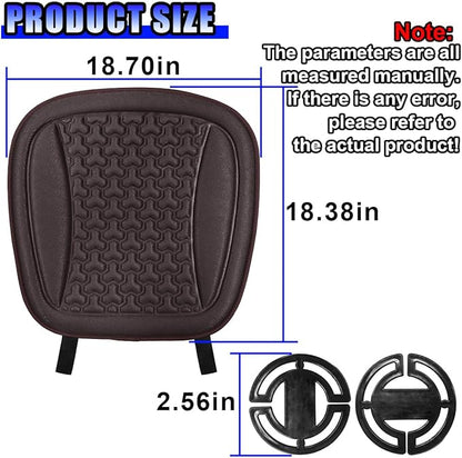 Car Seat Cushion, Comfort Cool Ice Silk Fibers Automotive Front Seats Pad, Non-Slip Breathable Auto Guard Seat Cushion, Drivers Seats Protector Covers for Vehicle, Home, Office (Coffee)