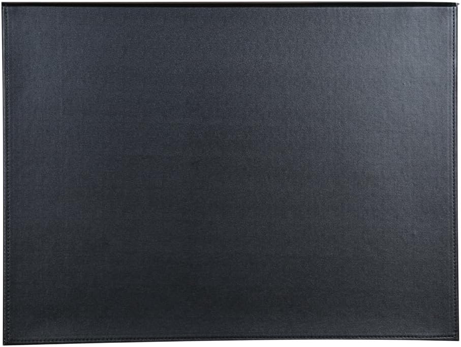 KINGFOM 18''x14'' Large Rectangle A3 Desk Writing & Drawing Desk Pad &Board Table Protector Mat with Paper Clip on Top Black